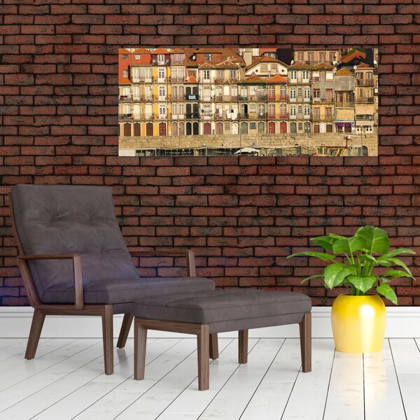 Slika - Obalna četvrt, Portugal (120x50 cm)