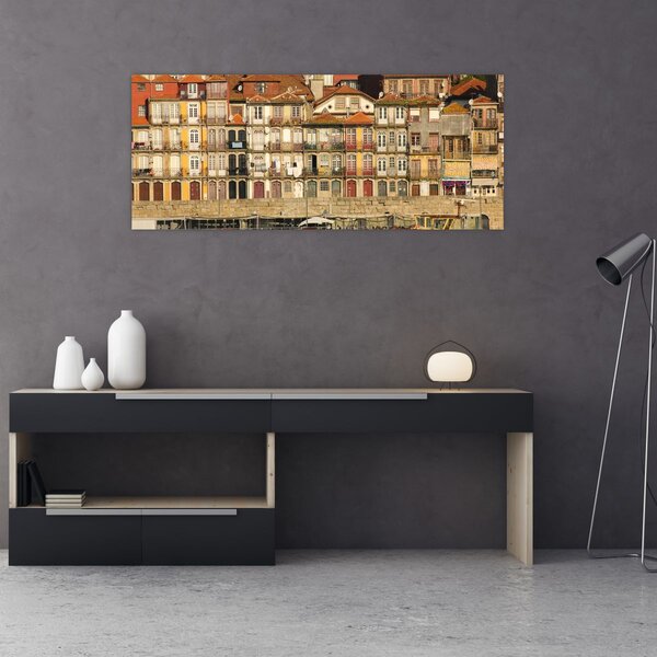 Slika - Obalna četvrt, Portugal (120x50 cm)