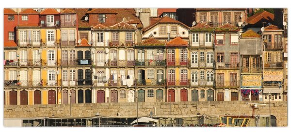 Slika - Obalna četvrt, Portugal (120x50 cm)