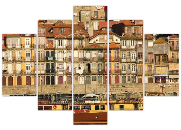 Slika - Obalna četvrt, Portugal (150x105 cm)