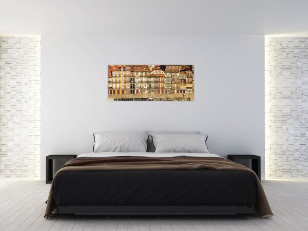 Slika - Obalna četvrt, Portugal (120x50 cm)