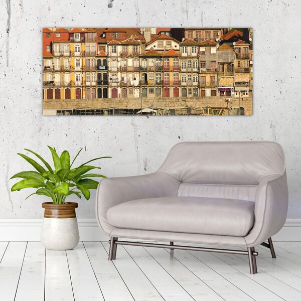 Slika - Obalna četvrt, Portugal (120x50 cm)