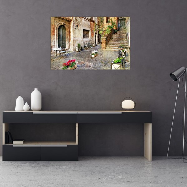 Slika - Stare ulice Rima (90x60 cm)