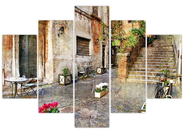 Slika - Stare ulice Rima (150x105 cm)