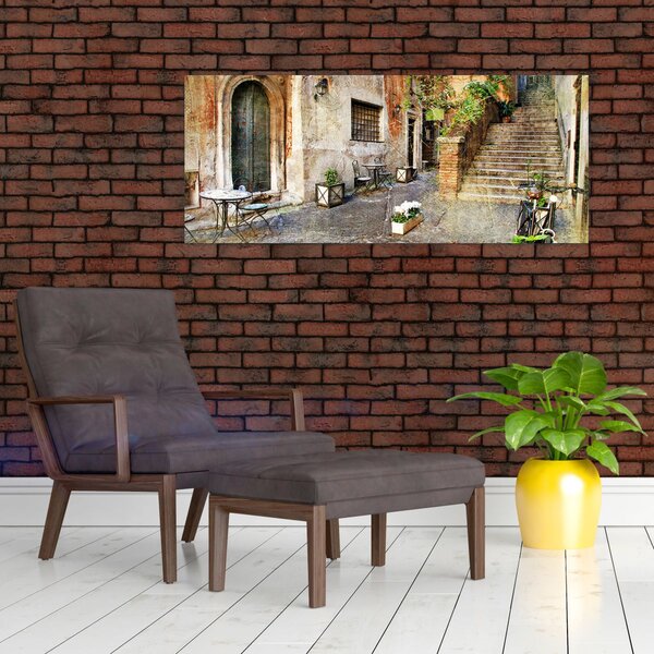 Slika - Stare ulice Rima (120x50 cm)