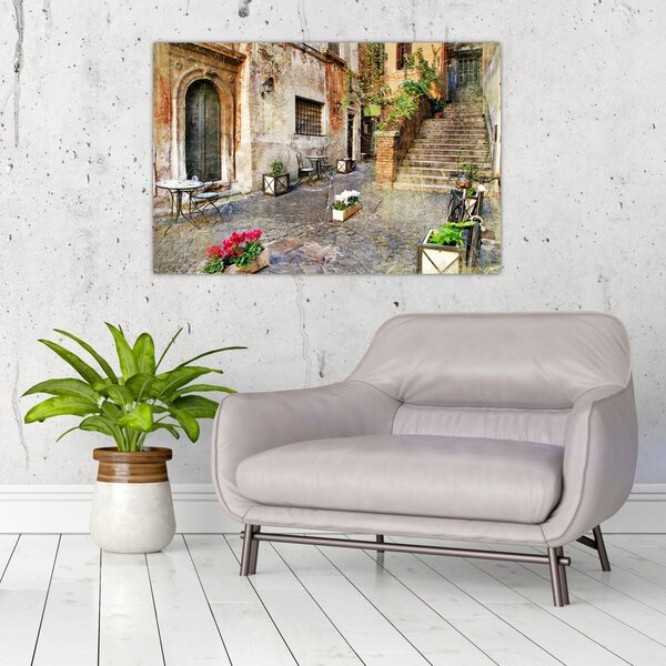 Slika - Stare ulice Rima (90x60 cm)