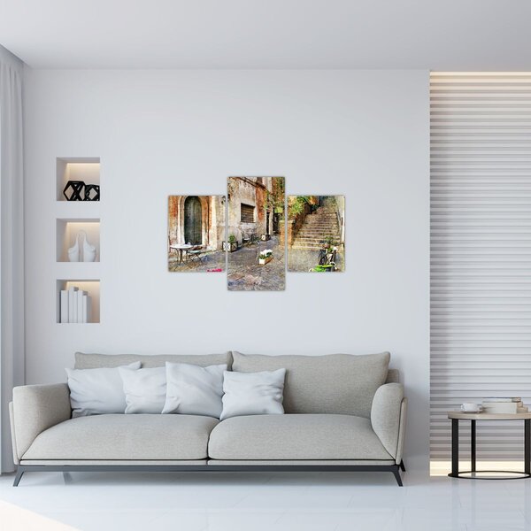 Slika - Stare ulice Rima (90x60 cm)