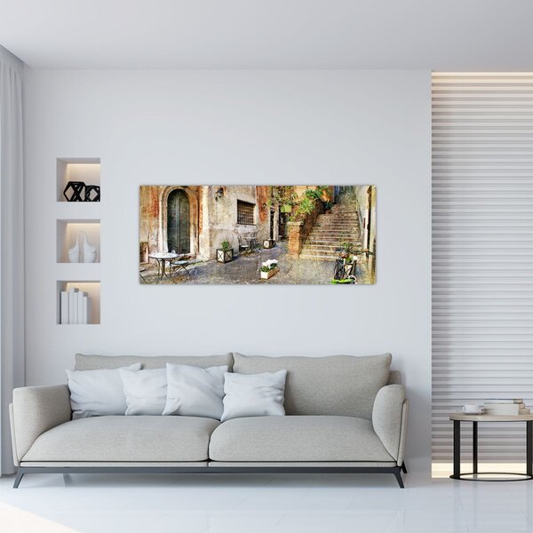 Slika - Stare ulice Rima (120x50 cm)