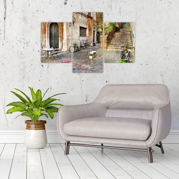 Slika - Stare ulice Rima (90x60 cm)