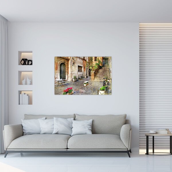 Slika - Stare ulice Rima (90x60 cm)