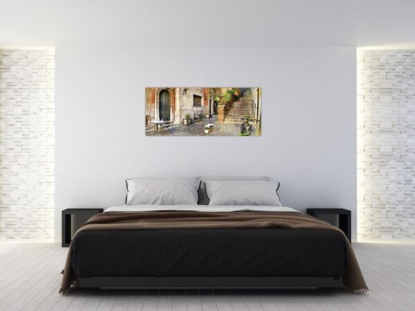 Slika - Stare ulice Rima (120x50 cm)