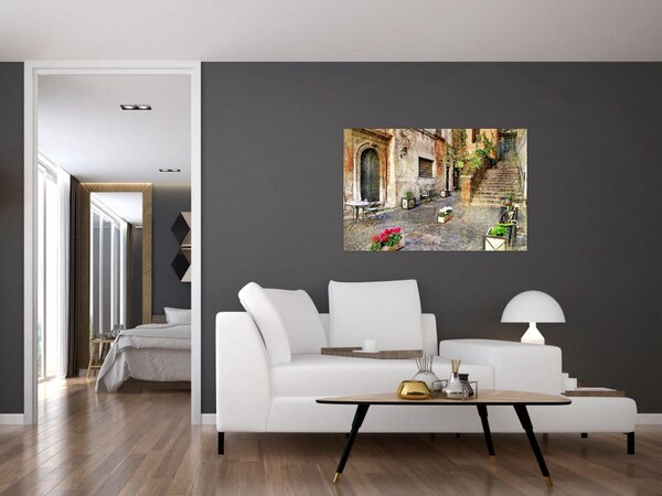 Slika - Stare ulice Rima (90x60 cm)