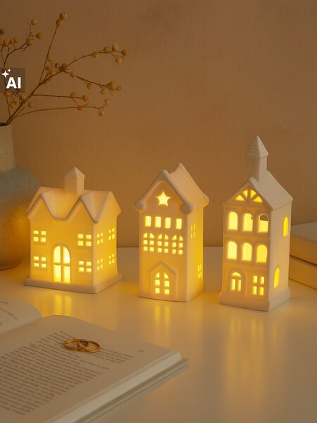 Sinsay - Božićne LED lampice u obliku kućica 3 pack