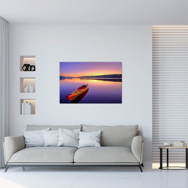 Slika - Kajak na jezeru (90x60 cm)