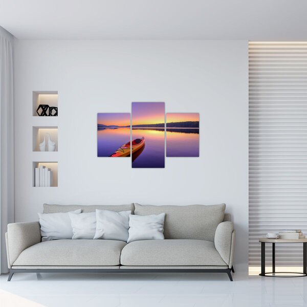 Slika - Kajak na jezeru (90x60 cm)