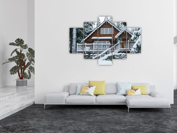 Slika - Drvena vikendica (150x105 cm)