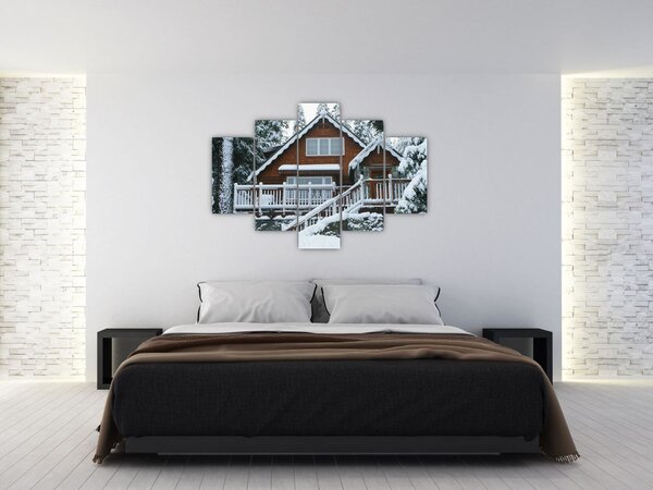 Slika - Drvena vikendica (150x105 cm)