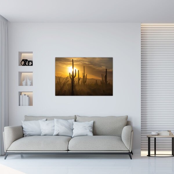 Slika - Saguaro kaktusi (90x60 cm)