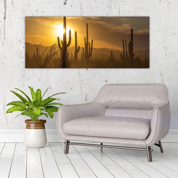 Slika - Saguaro kaktusi (120x50 cm)