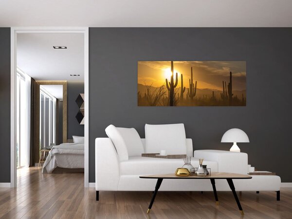 Slika - Saguaro kaktusi (120x50 cm)