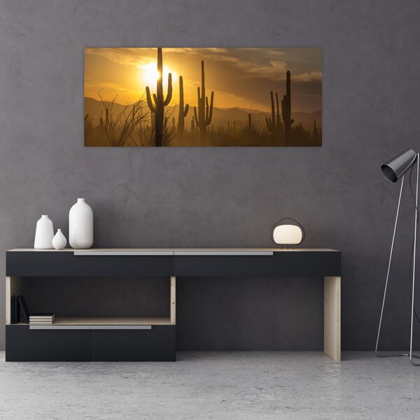 Slika - Saguaro kaktusi (120x50 cm)