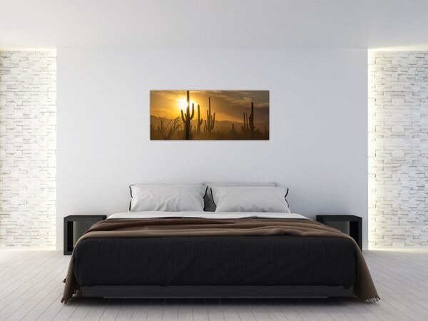 Slika - Saguaro kaktusi (120x50 cm)