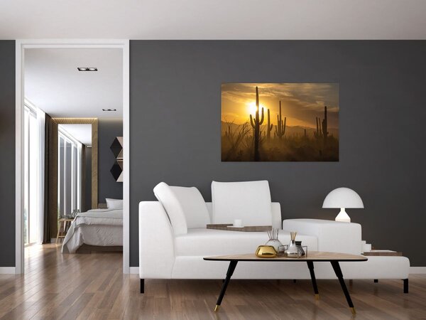 Slika - Saguaro kaktusi (90x60 cm)