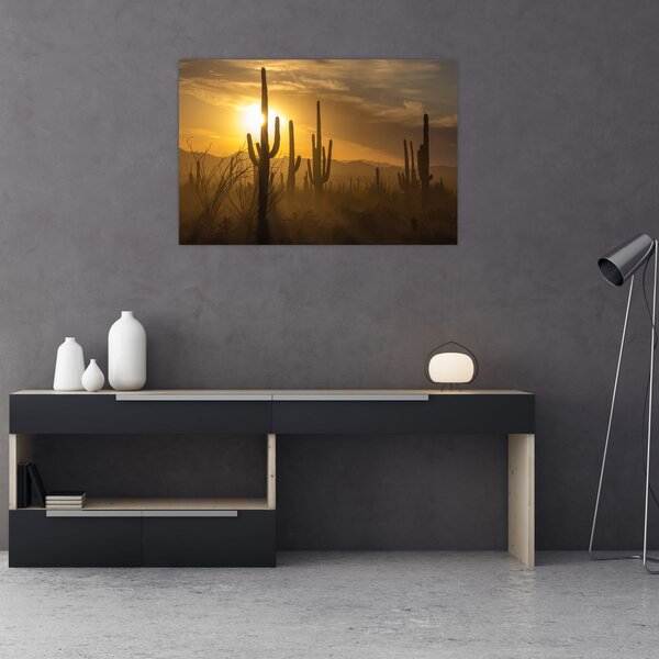 Slika - Saguaro kaktusi (90x60 cm)