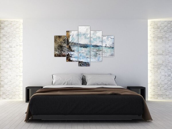 Slika - Greben, akvarel (150x105 cm)