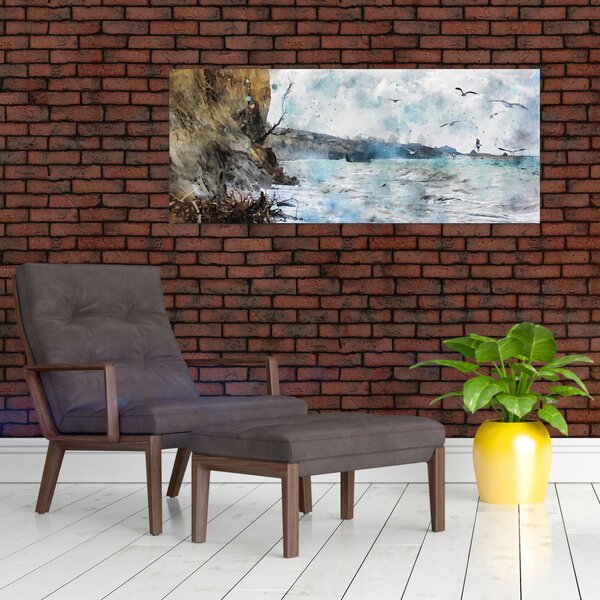 Slika - Greben, akvarel (120x50 cm)