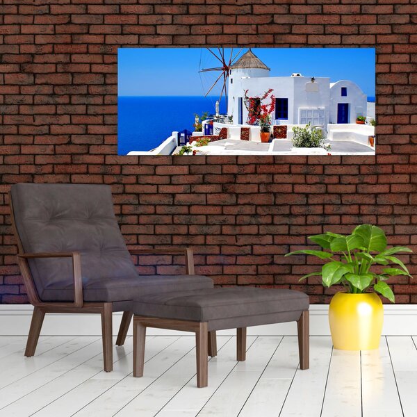 Slika - Mala kuća u Grčkoj (120x50 cm)