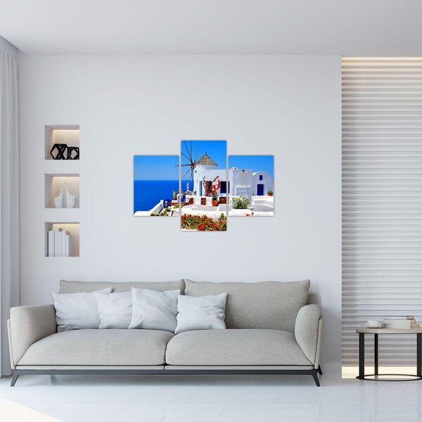 Slika - Mala kuća u Grčkoj (90x60 cm)
