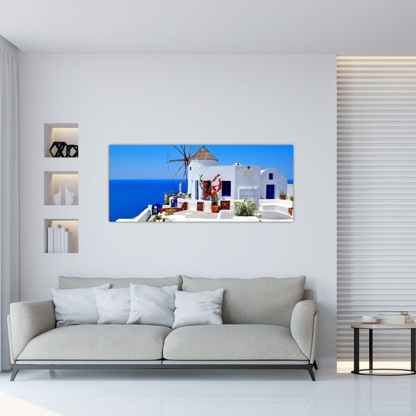 Slika - Mala kuća u Grčkoj (120x50 cm)