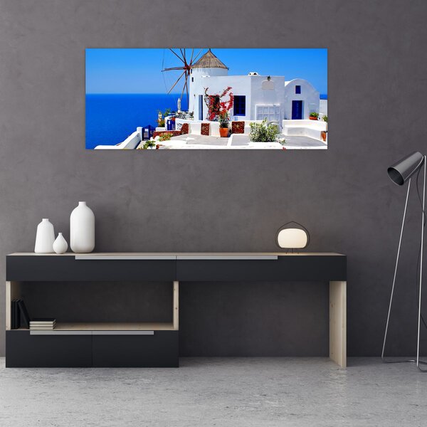 Slika - Mala kuća u Grčkoj (120x50 cm)