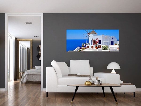 Slika - Mala kuća u Grčkoj (120x50 cm)