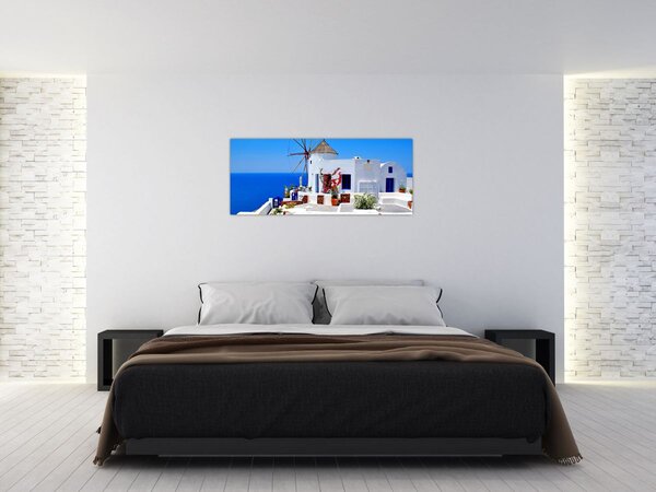 Slika - Mala kuća u Grčkoj (120x50 cm)