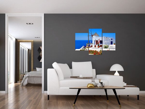Slika - Mala kuća u Grčkoj (90x60 cm)