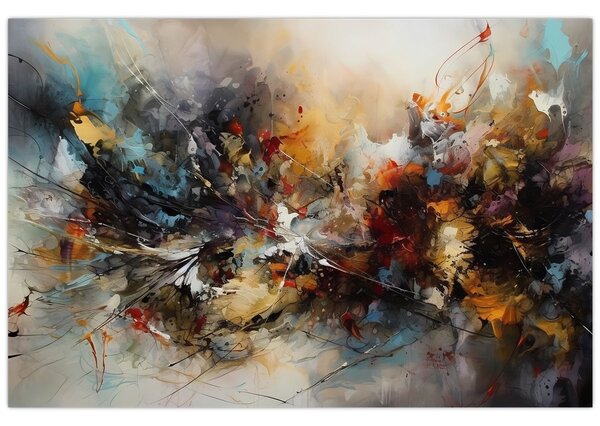 Slika - Apstraktna grafika (90x60 cm)