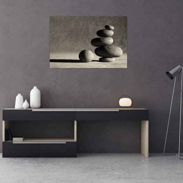 Slika - Sivo kamenje (90x60 cm)