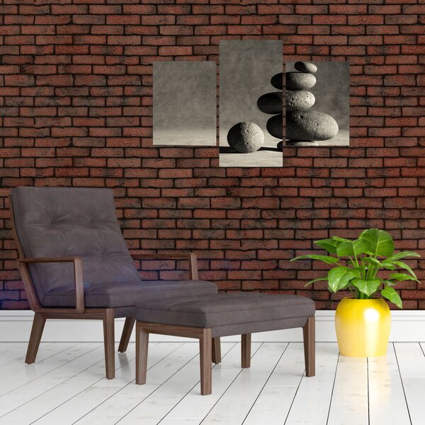 Slika - Sivo kamenje (90x60 cm)