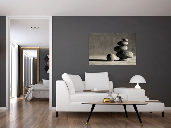 Slika - Sivo kamenje (90x60 cm)