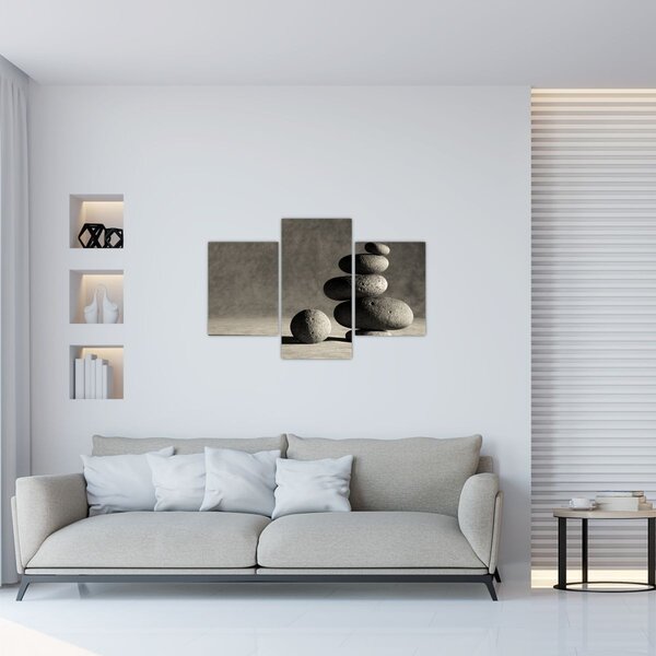 Slika - Sivo kamenje (90x60 cm)