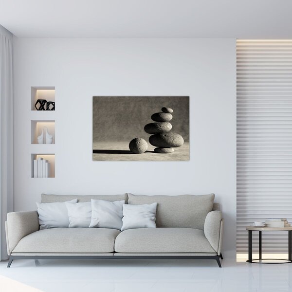 Slika - Sivo kamenje (90x60 cm)