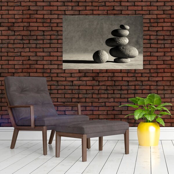 Slika - Sivo kamenje (90x60 cm)