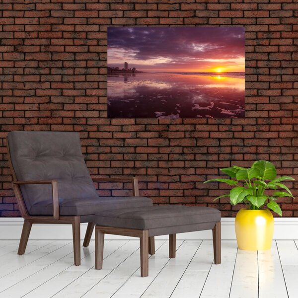 Slika - Plaža u zalasku sunca (90x60 cm)