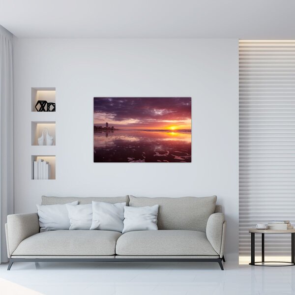 Slika - Plaža u zalasku sunca (90x60 cm)
