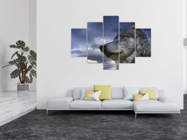 Slika - Vukova glava (150x105 cm)