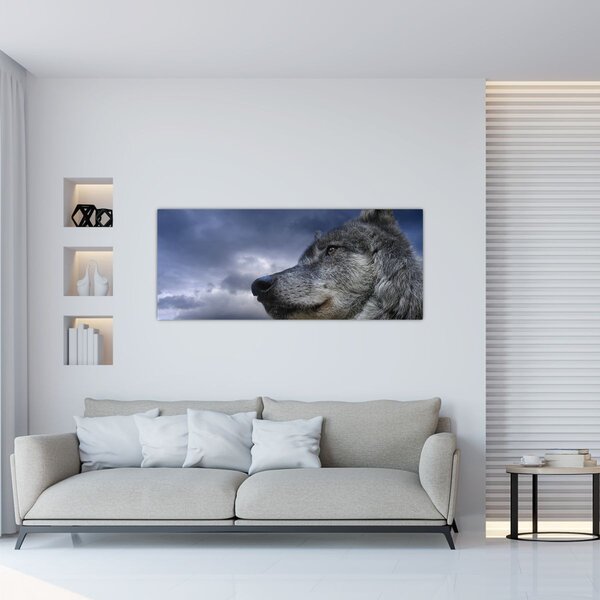 Slika - Vukova glava (120x50 cm)