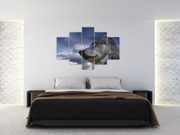 Slika - Vukova glava (150x105 cm)