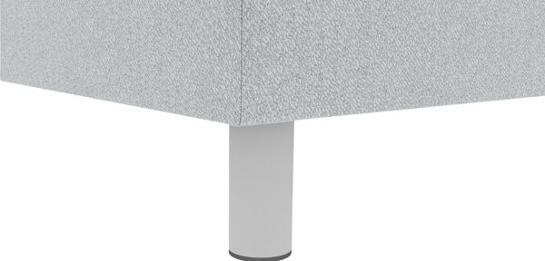 Tapecirani krevet boxspring CARINA 140x200 cm svijetlosiv Madrac: Bonell opružni madrac